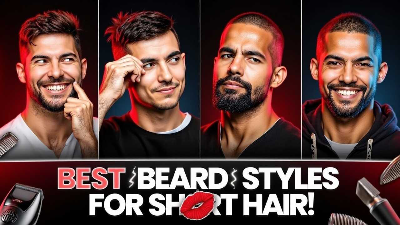 beard styles for men with short hair